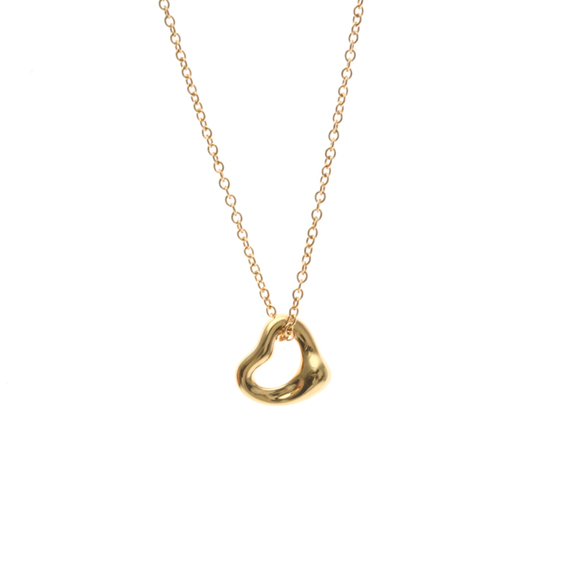 TIFFANY 18k Gold Heart Necklace
